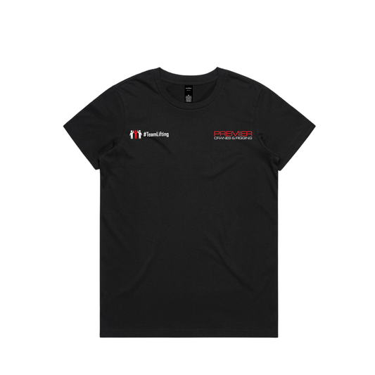 Premier Cranes Black Ladies Maple Tee