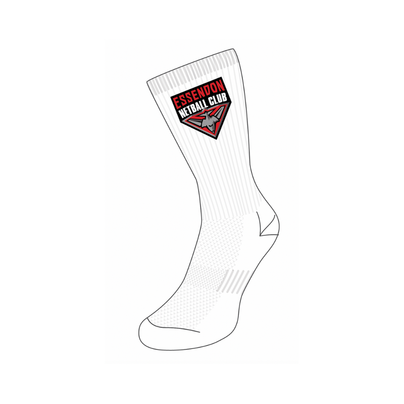 Essendon Netball Club Crew Socks
