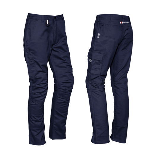 Premier Cranes Mens Cargo Work Pant Navy