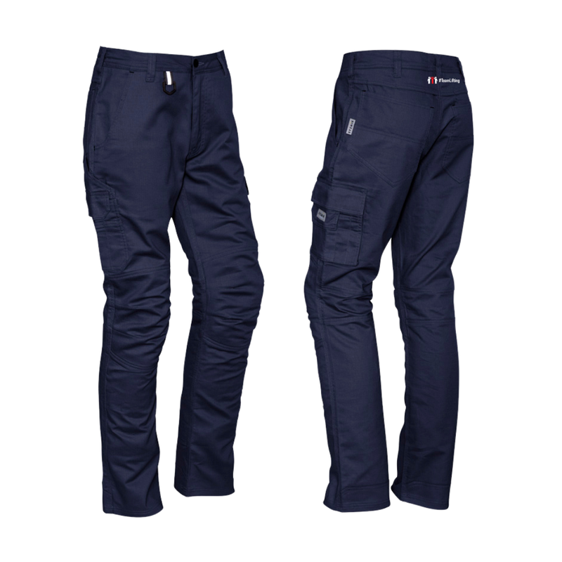 Premier Cranes Mens Cargo Work Pant Navy