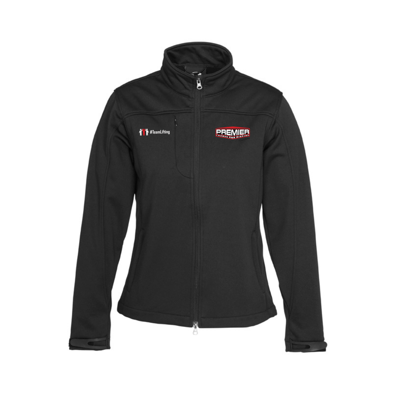 Premier Cranes Ladies Black Softshell Jacket
