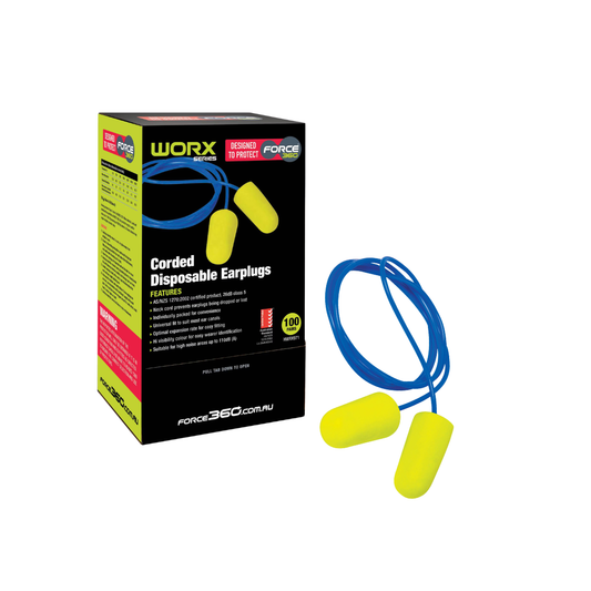 Premier Cranes Disposable Earplugs Corded 100 Box