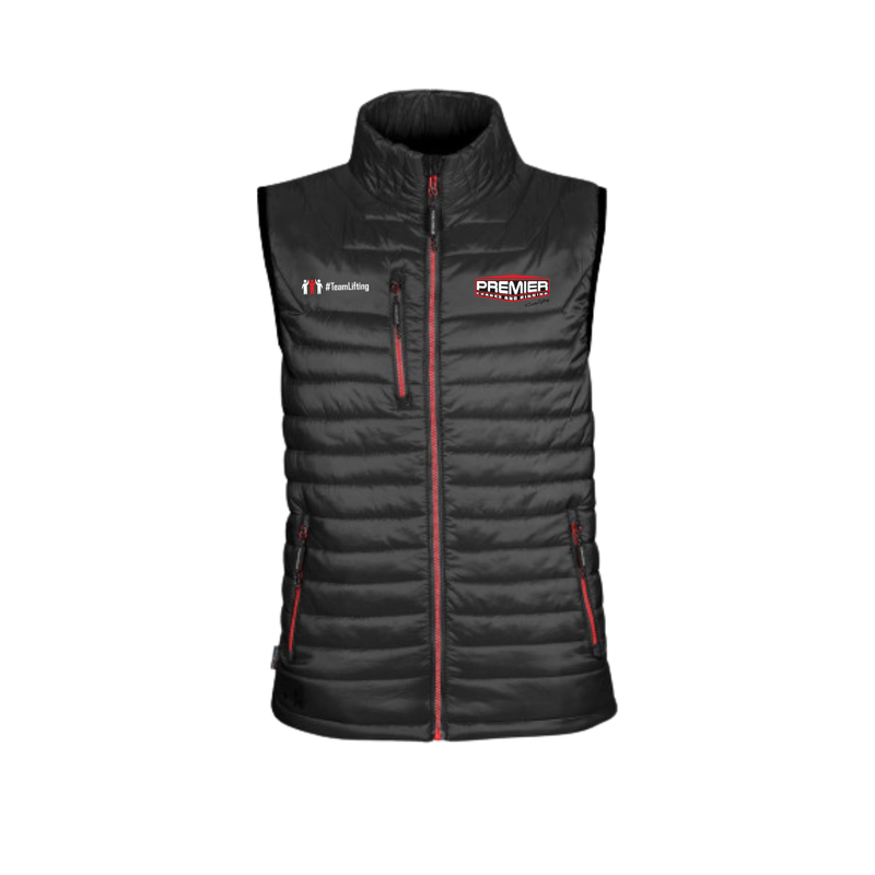 Premier Cranes Mens Black/Red Gravity Thermal Vest