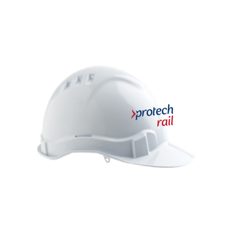 Protech Vic Rail White Hard Hat