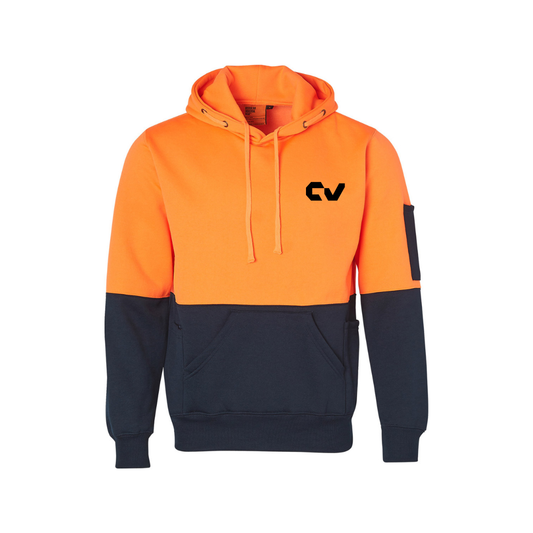 CV Labour HiVis Fleece Hoodie