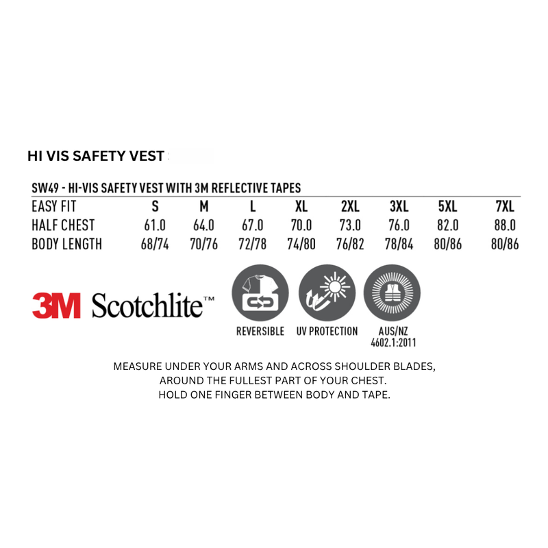 Pinnacl HiVis Fleece Lined Safety Vest