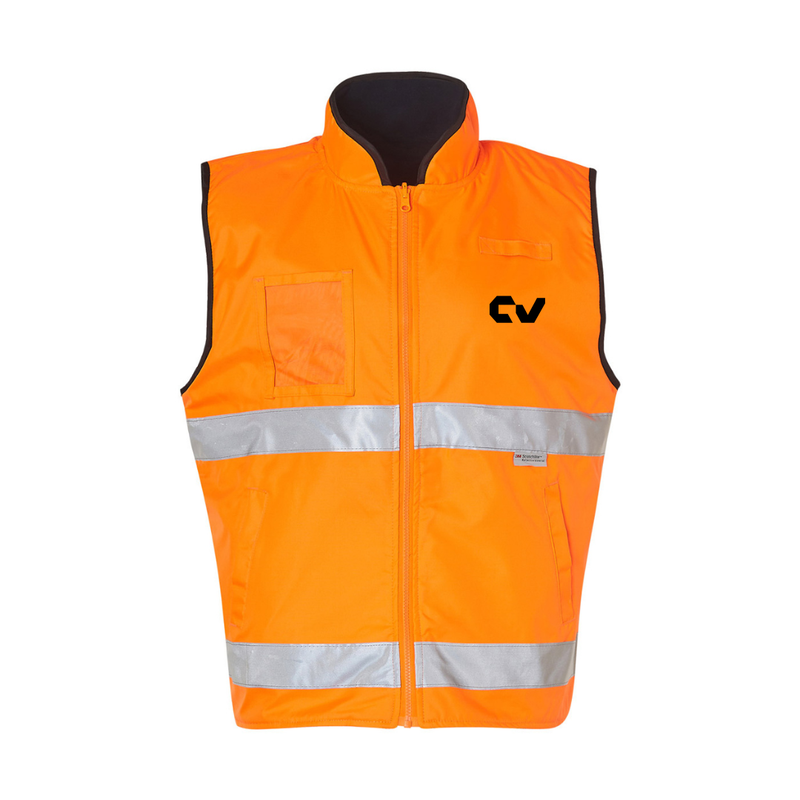 CV Labour HiVis Reversible Safety Vest Size