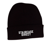 Staircase Direct Roll Up Black Acrylic Beanie