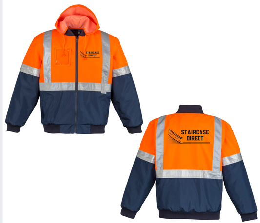 Staircase Direct Mens Hi Vis Quilted Flying Jacket
