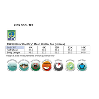 St Therese's Tennis Kids Cool Tee Black