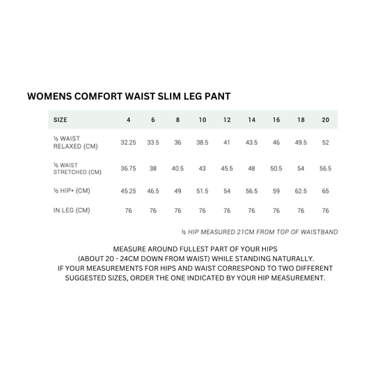 Kieser Women's Comfort Waist Slim Pant