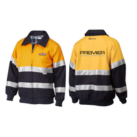 Premier Cranes HiVis Master Summit Jacket Orange/Navy
