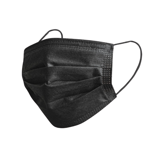 Black Disposable Face Mask (50 Pack)
